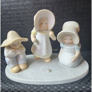 Homco Circle of Friends 1992 by Masterpiece Figurine Hopscotch Timothy 4:7